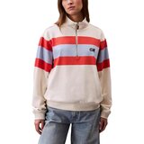 Calvin Klein Jeans Puloverji RUGBY JERSEY 1/4 ZIP LV047C229G Bela Cene