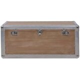  Škatla za shranjevanje trden les jelke 91x52x40 cm rjava | Shoptok.si