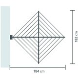 Brabantia stenski sušilnik WALLFIX za perilo, 24 m | Shoptok.si