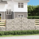  Obokane gabion košare 2 kosa 300x50x140/160 cm pocinkano železo Cene