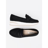 Shelvt Black suede platform loafers | Shoptok.si