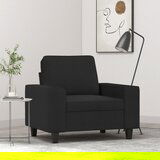 vidaXL Fotelj črn 60 cm blago Cene