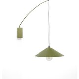 Kave Home Zelena stenska svetilka ø 35 cm Kally – u