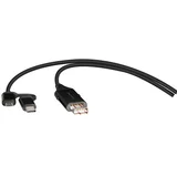 USB kabl 4u1 4-in-1 USB-C Adapter Cable, OTG, 1m HQ, SL-180022-BK