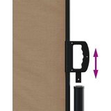  Bočna tenda na uvlačenje smeđesiva 220 x 600 cm | shoptok.hr