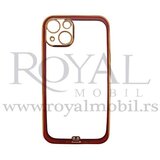  silikonska futrola ultra tanka sa niklovanim obodom za iphone 13 pro (6.1) crvena Cene