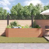  Povišena gredica Smeđa 320 x 80 x 81 cm Čelik | Eponuda.com