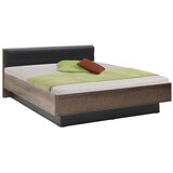 CARRYHOME Postelja Baveno, Barva Hrasta, Črna, 180x200 u