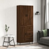 The Living Store Visoka komoda rjav hrast 69,5x34x180 cm inženirski les - Visoka Omara, (21836100) | Shoptok.si