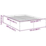 vidaXL Okvir za krevet smeđi hrast 150 x 200 cm konstruirano drvo | shoptok.hr