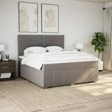  Krevet s oprugama i madracem smeđesivi 180x200 cm tkanina | shoptok.hr