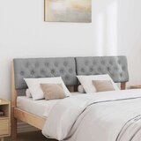 vidaXL Tapecirani uzglavlje Svijetlo siva 160 cm Čvrsto borovo drvo | shoptok.hr