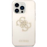 Guess gUHCP14LPCUGL4GGO ovitek za iPhone 14 Pro - prozoren z zlatimi bleščicami | Shoptok.si