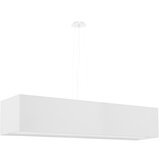 Nice Lamps Bela viseča svetilka s steklenim senčnikom/s tekstilnim senčnikom Gryfin – Cene