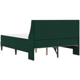  Okvir kreveta s madracem Tamnozelena 120 x 190 cm Baršun | shoptok.hr