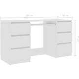 vidaXL pisaći stol bijeli 140 x 50 x 77 cm od iverice | shoptok.hr