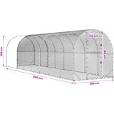  Kokošinjac Srebrna 800 x 200 x 200 cm Pocinčani čelik | shoptok.hr