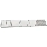 vidaXL Kletka za zajce siva 504,5x80,5x71 cm pocinkano jeklo