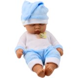  Sleeping Baby Doll in Blue Pajamas Hat with Pompom | shoptok.hr