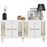 Hanah home komoda junes white gold | ePonuda.com