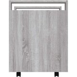 Kolica za radni stol boja sivog hrasta 60 x 45 x 60 cm drvena | shoptok.hr