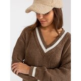 RUE PARIS Sweater-LC-SW-8023.55P-brown | Shoptok.si