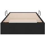  Otoman krevet s pohranom Crna 100 x 200 cm tkanina - Crna 100 x 200 cm | shoptok.hr