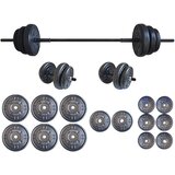  Set tegova Platinum sa šipkom, 75 kg, Crni Cijene