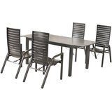Gardenson VRTNA GARNITURA SIROS aluminij barve grafita | Shoptok.si