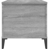 vidaXL Klubska mizica siva sonoma 90x44,5x45 cm inženirski les | Shoptok.si