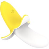 Lonelyi - punjivi, vodootporni, banana vibrator (žuto-bijeli) Cijene