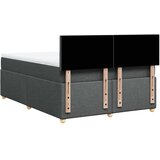  Krevet s oprugama i madracem tamnosivi 140x190 cm od tkanine | shoptok.hr