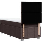  Krevet s oprugama i madracem tamnosmeđi 100 x 200 cm od tkanine | shoptok.hr
