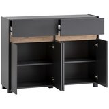 MID.YOU Komoda Cosmo, Antracit, Barva Hrasta | Shoptok.si