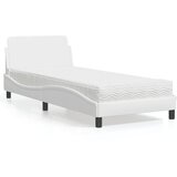  Krevet s madracem Dover bijeli 90 x 200 cm od umjetne kože | shoptok.hr