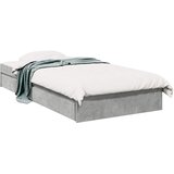  Okvir kreveta s pohranom s ladicama Betonska siva 80 x 200 cm | shoptok.hr