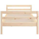  Posteljni okvir 75x190 cm trdna borovina, (20650869) | Shoptok.si