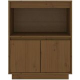  Komoda smeđa boja meda 60 x 34 x 75 cm od masivne borovine | shoptok.hr