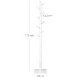  Samostojeći stalak za kapute LINEA beo | Eponuda.com