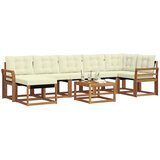  Set vanjskih sofa 8 kom. Prirodna i krem | shoptok.hr