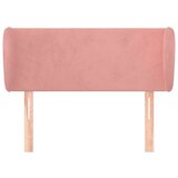  Vzglavje z ušesi roza 93x23x78/88 cm žamet, (20932309) | Shoptok.si