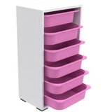 Hanah home višenamenska polica bronz 6N white pink | ePonuda.com