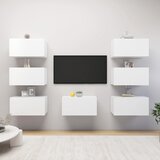 TV omarice 7 kosov bele 30,5x30x60 cm iverna plošča Cene