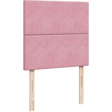 Box spring krevet s madracem ružičasti 90x190 cm baršunasti | shoptok.hr