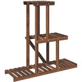  Stalak za cvijeće 81 x 25 x 75,5 cm od masivne jelovine | shoptok.hr