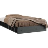  Za krevet sivi 75x190 cm 2FT6 jednokrevetni masivno drvo | shoptok.hr