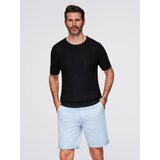 Ombre Men's structured knitted t-shirt - black | shoptok.hr