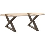  Noge za klub stolić 2 kom. Prirodni čelik 70 x (42-43,3) cm Čelik | shoptok.hr