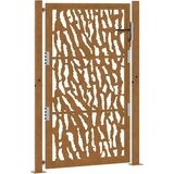 vidaXL Vrtna vrata 105x155 cm preperevanje oblikovanje jeklene sledi | Shoptok.si