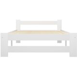  Okvir za krevet od masivne borovine bijeli 90 x 200 cm | shoptok.hr